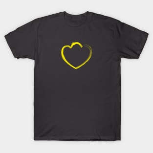 Mutant Heart Yellow T-Shirt